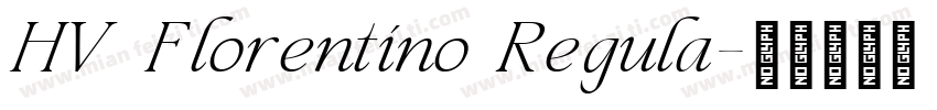 HV Florentino Regula字体转换